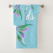 Laten we Mermaids Bath Towel Set zijn Bad Handdoek (Insitu)