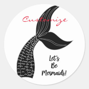 Laten we Mermaids Thunder_Cove zijn Ronde Sticker