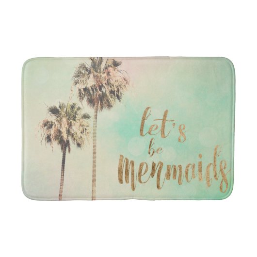 Laten we Mermaids zijn met ananas Badmat (Voorkant)
