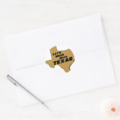 Laten we Mess met Texas Brown Ronde Sticker (Envelop)