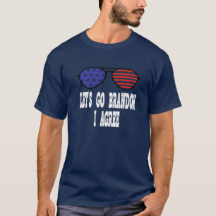 Laten we met Brandon akkoord gaan met Funny Biden T-shirt