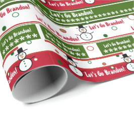 Laten we met Brandon Kerstmis gaan Cadeaupapier