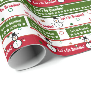 Laten we met Brandon Kerstmis gaan Cadeaupapier