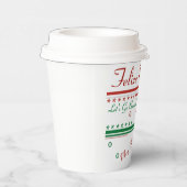 Laten we met Brandon Kerstmis gaan Papieren Bekers (Rechts)