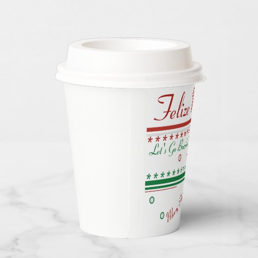 Laten we met Brandon Kerstmis gaan Papieren Bekers (Rechts)