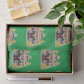 Laten we met Brandon Kerstmis gaan, Trump Snowflak Tissuepapier (Geschenk)