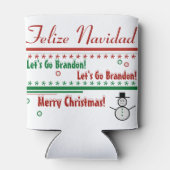 Laten we met Brandon Kerstmis Koelbox gaan Blikjeskoeler (Achterkant)