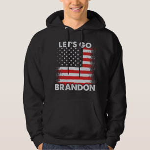 Laten we met de Amerikaanse vlag Black Hoodie aan 