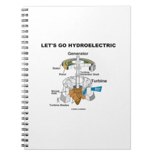 Laten we met de waterkrachtcentrale turbine gaan notitieboek