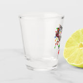 Laten we met een luidop kerstmis gaan shot glas (Links)