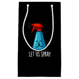 Laten we met pray grappige flesjes pun Dark BG Klein Cadeauzakje
