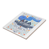 Laten we naar Amsterdam gaan Tegeltje (Zijkant)