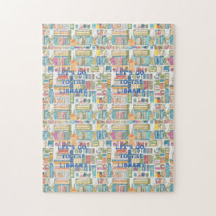 Laten we naar bibliotheek 2 gaan Puzzle Legpuzzel
