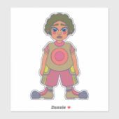 Laten we naar buiten gaan sticker (Vel)