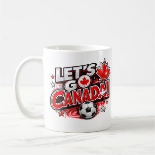 LATEN WE NAAR CANADA GAAN! Voetbalfan-mok Canade Koffiemok