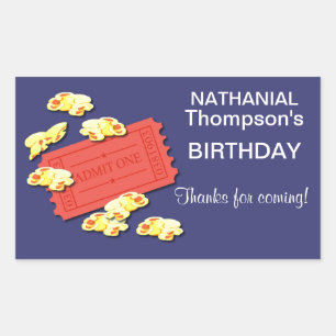 Laten we naar de Stickers van Films Rechthoek gaan