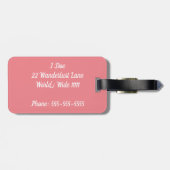 Laten we naar het Bagagelabel van de wereld gaan (Achterkant horizontaal)