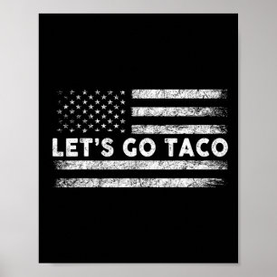 Laten we naar Taco gaan Funny Parodie Meme 3 Poster