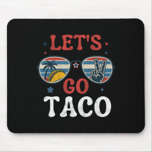 Laten we naar Taco Retro Peace Sungles Summer Vibe Muismat
