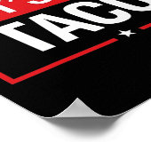 Laten we naar Taco Shirt gaan Funny Slogan Laten w Poster (Hoek)