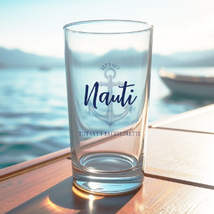 Laten we Nauti Anker Blauwe Bachelorette Feest Glas