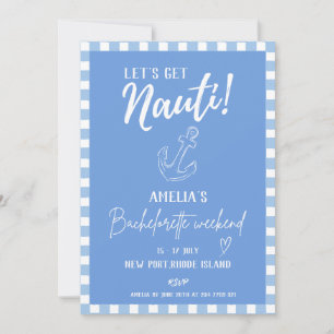 Laten we nauti Blue kust vrijgezellenfeest krijgen Kaart