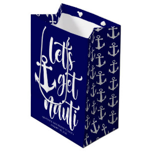 Laten we Nauti halen Grappige moderne tekst Bach Medium Cadeauzakje