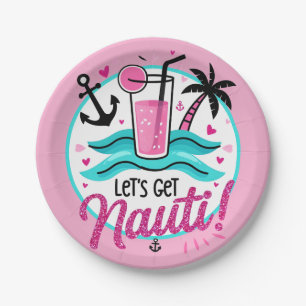 Laten we Nauti halen! Nautische Bachelorette Borde Papieren Bordje