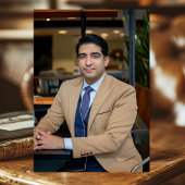 Laten we Navy Blue Gold-foto 30e verjaardag vieren Kaart