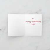 Laten we net doen alsof.... Grappige kerstkaart Kaart (Binnen)