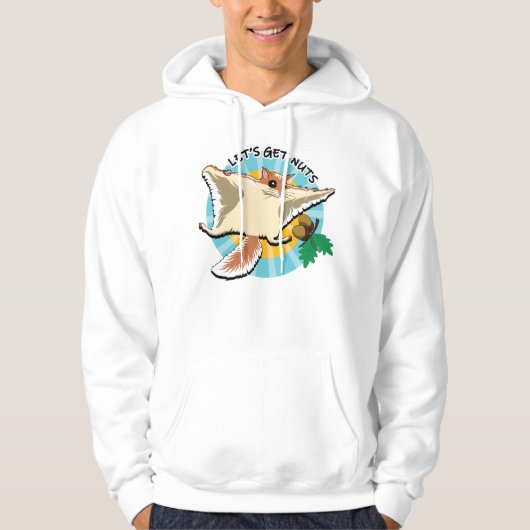 Laten we noten halen - vliegende eekhoorn hoodie (Voorkant)