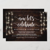 Laten we nu feest vieren, Bruiloftsimpele uitnodig Kaart (Voorkant / Achterkant)