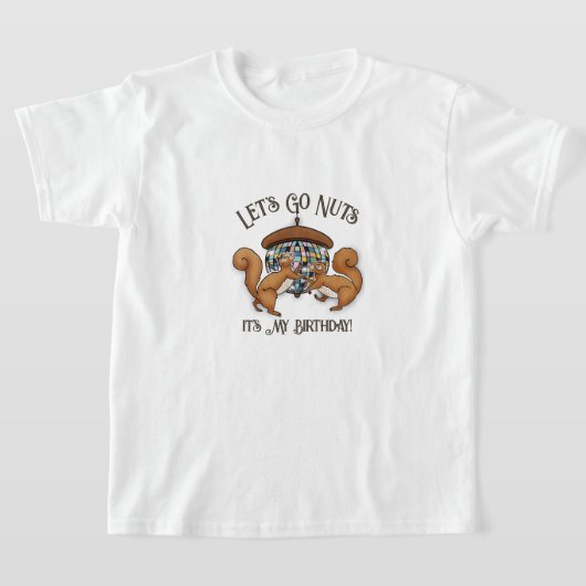 Laten we Nuts Birthday Girls T-Shirt gaan (Laagn)