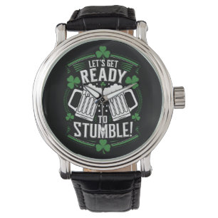 Laten we ons klaar maken om te struikelen Grappige Horloge