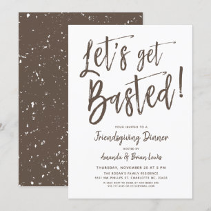 Laten we ons schrap maken. Friendsgiving Party Kaart