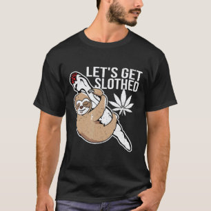 Laten we ons te buiten gaan aan grappige wiet roke t-shirt