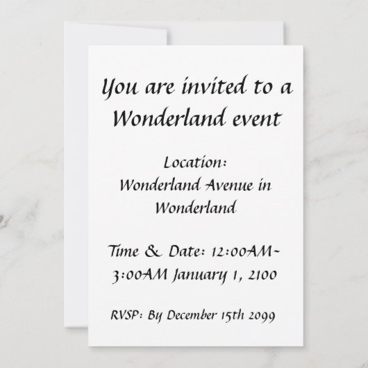 Laten we ontmoeten en Greet Alice Humpty Dumpty Wo Kaart (Achterkant)