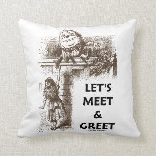 Laten we ontmoeten & Greet Wonderland Alice Humpty Kussen