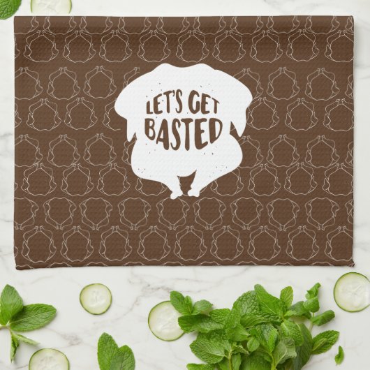 Laten we op basis van Thanksgiving keukenhanddoek (Gevouwen)