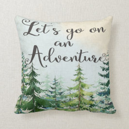 Laten we op een avontuurlijke neursery Woodland Pi Kussen