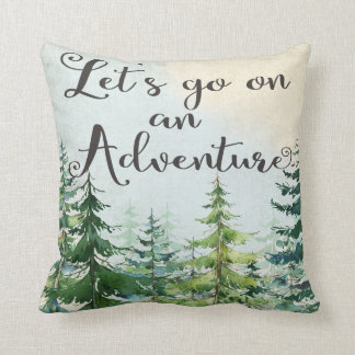 Laten we op een avontuurlijke neursery Woodland Pi Kussen