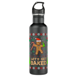 Laten we op een smakelijke kerstfeestelijke feeste waterfles 