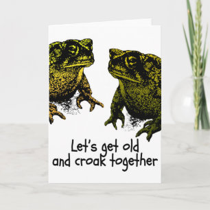 Laten we oude en getoverde Valentijnen gooien. Feestdagen Kaart