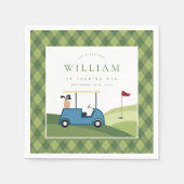 Laten we Par T-shirt Golf Argyle Pattern Eerste Ve Servet (Voorkant)