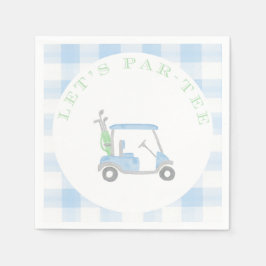 Laten we Par-T-shirt Golf Theme Party Servetten