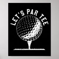Laten we Par Tee-shirt Funny Golf Speler Cadeau