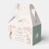 Laten we part-tea  Alice in Wonderland Party Bedankdoosjes (Achterkant)