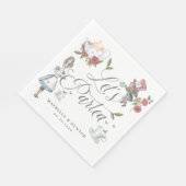 Laten we Partea Fairytale Alice in Wonderland Stor Servet (Hoek)