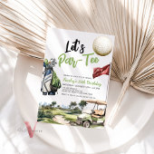 Laten we ParTee Adult Golf verjaardagsfeestje uitn Kaart