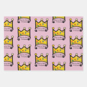 Laten we Paw-ty, Pawty als een prinses, gekleurde Inpakpapier Vel (Voorkant 2)